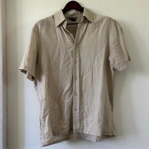 Tan hm button up shirt mensfashion